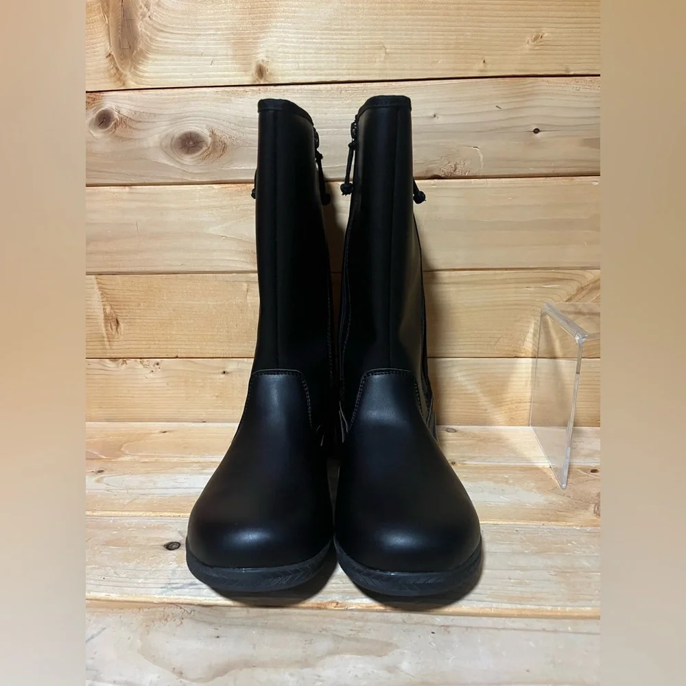 New BillyFootwear Dual Zipper High Rain Boots - Black - Multiple sizes - Picture 3 of 13